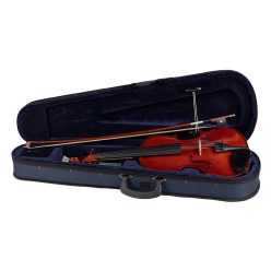   LV-1612 Leonardo Elementary series violin outfit 1/2, all solid, nitro varnish, ebony fittings, finetuner tailpiece, case, bow