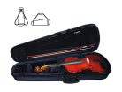 LV-1632 Leonardo Elementary series violin outfit 1/32, all solid, nitro varnish, ebony fittings, finetuner tailpiece, case, bow