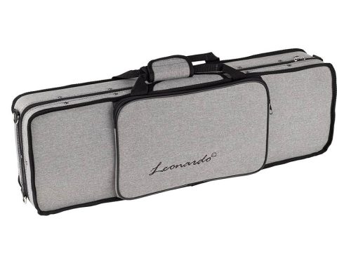 Leonardo LV-2014 Schüler-Geigenset 1/4 – Massivholz, Europäischer Flammahorn, Ebenholz, Koffer, Bogen