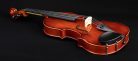 LV-2034 Leonardo Student series violin outfit 3/4, all solid, European flamed maple, ebony fittings, oblong case, bow