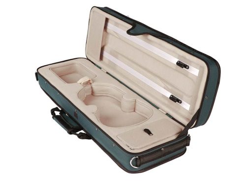 Leonardo LVA-20120 Set Violă Școlară 12.0" (30.5 cm) – Lemn masiv, Arțar flammé, Abanos, Cordar cu fixuri, Toc, Arcuș