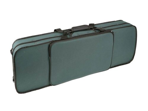 Leonardo LVA-20120 Set Violă Școlară 12.0" (30.5 cm) – Lemn masiv, Arțar flammé, Abanos, Cordar cu fixuri, Toc, Arcuș