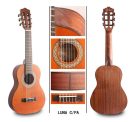 Luna C/PA Salvador Cortez Iberia Series classic guitar solid Canadian cedar top + sapele, open pore finish - PARVULO 470mm scale