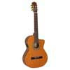 Luna CCE Salvador Cortez Iberia Series classic guitar solid Canadian cedar top + sapele, open pore finish - cutaway and Fishman Clasica II