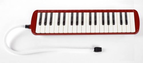Melodica Belcanto M-037-BC – finisaj roșu, 37 de clape, cu husă, sunet clar