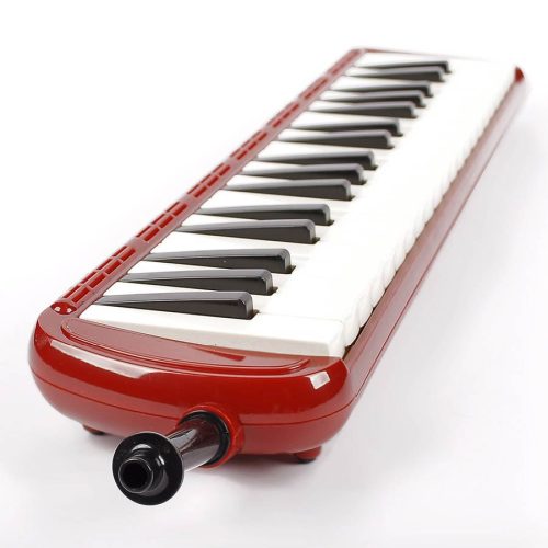 Melodica Belcanto M-037-BC – finisaj roșu, 37 de clape, cu husă, sunet clar