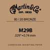 M-29-B Martin Traditional Series 029 string, 80/20 bronze,