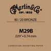 M-29-B Martin Traditional Series 029 string, 80/20 bronze,