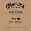 M-37-B Martin Traditional Series 037 string, 80/20 bronze,