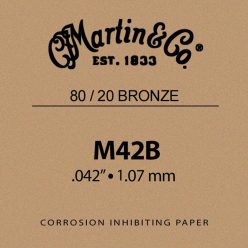 M-42-B Martin Traditional Series 042 string, 80/20 bronze,