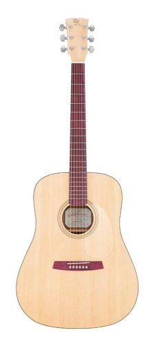 M10GG Kremona Green Globe dreadnought guitar with solid spruce top and sapelli b&s