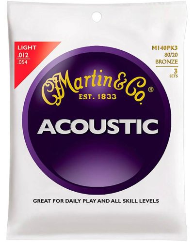 M140PK3 Martin Originals string set 3 PACK 80/20 bronze, light, 012-016-025-032-042-054