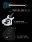 M2+ 4/TBK Sire Basses M2 2nd Gen Series Marcus Miller 4-string active bass guitar transparent black