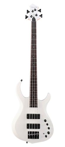 M2+ 4/WHP Sire Basses M2 2nd Gen Series Marcus Miller 4-string active bass guitar white pearl