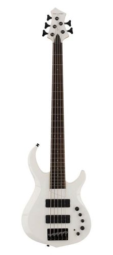 M2+ 5/WHP Sire Basses M2 2nd Gen Series Marcus Miller 5-string active bass guitar white pearl