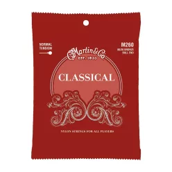   M260 Martin Classical string set bronze wound & clear nylon, 028-032-040-030-035-043, ball end
