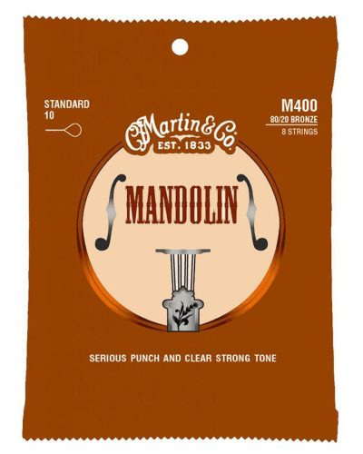 M400 Martin  string set mandolin, 80/20 bronze, standard 010-010-014-014-024-024-034-034