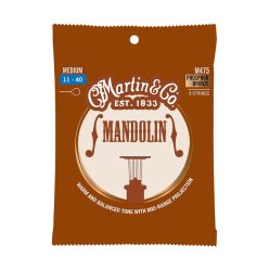   M475 Martin  string set mandolin phosphor bronze wound, medium 011-011-015-015-026-026-040-040