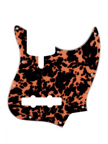 M4V-310-WCO Boston  pickguard, Sire Marcus Miller V-series 4-string, 3 ply, wild cat orange