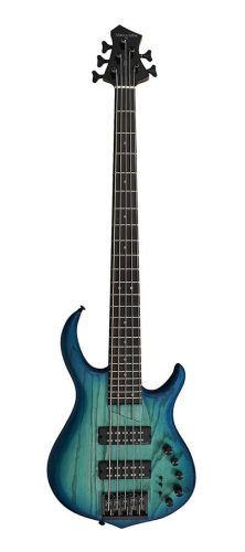 M5+ S5/TBL Sire Basses M5 Series Marcus Miller swamp ash 5-string active bass guitar transparent blue