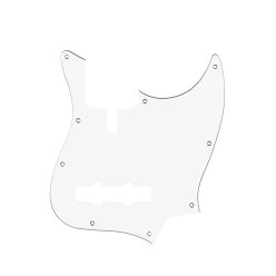   M5V-310-W Boston  pickguard, Sire Marcus Miller V-series 5-string, 3 ply, white