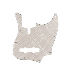   M5V-410-PWW Boston  pickguard, Sire Marcus Miller V-series 5-string, 4 ply, pearl white webbing