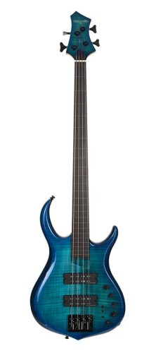 M7+ A4F/TBL Sire Basses M7 2nd Gen Series Marcus Miller fretless alder + solid maple 4-string bass guitar transparent blue