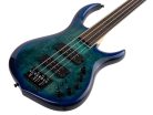 M7+ A4F/TBL Sire Basses M7 2nd Gen Series Marcus Miller fretless alder + solid maple 4-string bass guitar transparent blue