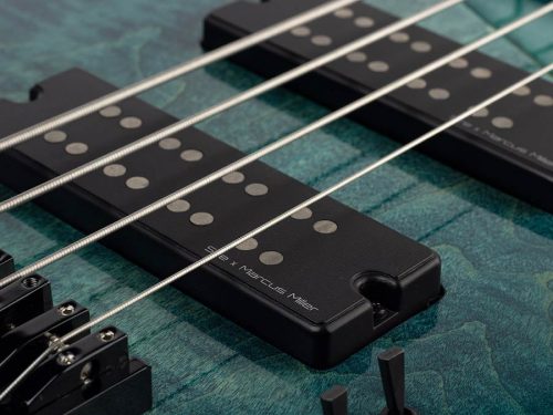M7+ A4F/TBL Sire Basses M7 2nd Gen Series Marcus Miller fretless alder + solid maple 4-string bass guitar transparent blue