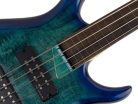 M7+ A4F/TBL Sire Basses M7 2nd Gen Series Marcus Miller fretless alder + solid maple 4-string bass guitar transparent blue