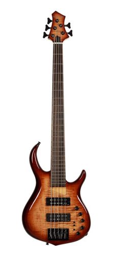 M7+ A5/BRS Sire Basses M7 2nd Gen Series Marcus Miller alder + solid maple 5-string bass guitar brown