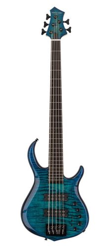 M7+ A5/TBL Sire Basses M7 2nd Gen Series Marcus Miller alder + solid maple 5-string bass guitar transparent blue