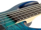 M7+ A5/TBL Sire Basses M7 2nd Gen Series Marcus Miller alder + solid maple 5-string bass guitar transparent blue