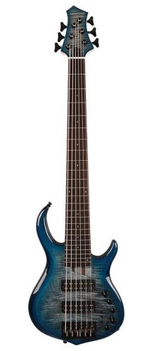 M7+ A6/TBL Sire Basses M7 2nd Gen Series Marcus Miller alder + solid maple 6-string bass guitar transparent blue