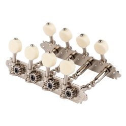   MA-40-MM-N Gotoh  machine heads for A-style mandolin, metal shaft, 69 mm,  ivory button, nickel