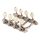 MA-40-MM-N Gotoh  machine heads for A-style mandolin, metal shaft, 69 mm,  ivory button, nickel