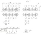 MA-40-MM-N Gotoh  machine heads for A-style mandolin, metal shaft, 69 mm,  ivory button, nickel