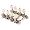 MA-40-MM-N Gotoh  machine heads for A-style mandolin, metal shaft, 69 mm,  ivory button, nickel