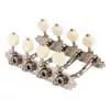 MA-40-MM-N Gotoh  machine heads for A-style mandolin, metal shaft, 69 mm,  ivory button, nickel
