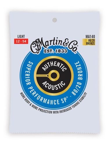 MA140 Martin Superior Performance SP 80/20 string set 80/20 bronze, light 012-016-025-032-042-054