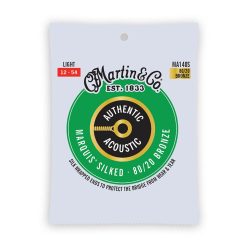   MA140S Martin Marquis Silked string set 80/20 bronze, light 012-016-025-032-042-054