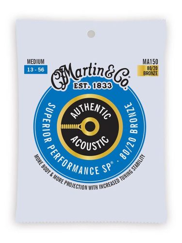 MA150 Martin Superior Performance SP 80/20 string set 80/20 bronze, medium 013-017-026-035-045-056