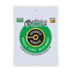   MA170S Martin Marquis Silked string set 80/20 bronze, extra light 010-014-023-030-039-047