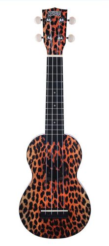MA1CH Mahalo Art Series soprano ukulele CHEETAH, with bag