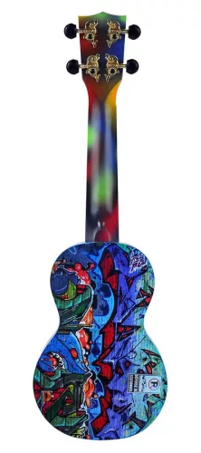 MA1GR Mahalo Art Series soprano ukulele GRAFITI, with bag