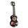 MA1HEBK Mahalo Art Series soprano ukulele HEART, black, with bag