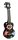 MA1HEBK Mahalo Art Series soprano ukulele HEART, black, with bag