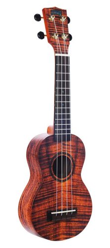 MA1KA Mahalo Artist Elite Series soprano ukulele PHOTO FLAME KOA, with bag