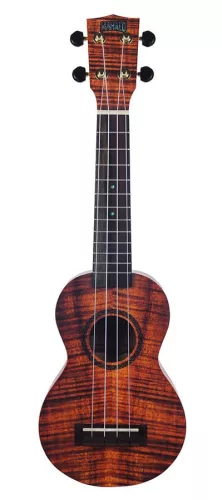 MA1KA Mahalo Artist Elite Series soprano ukulele PHOTO FLAME KOA, with bag