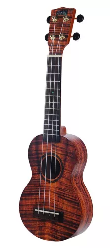 MA1KA Mahalo Artist Elite Series soprano ukulele PHOTO FLAME KOA, with bag